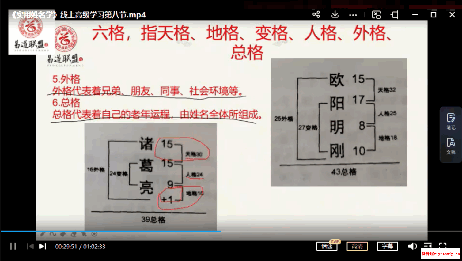 德刚 实用姓名学 线上高级班教学视频9集1.png
